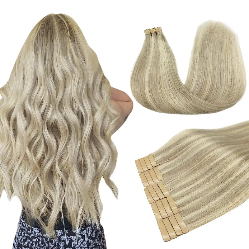 Tape Hair Extensions Human Hair Real Remy Tape in Hair Extension Seamless Skin For Salon High Quality Natural Hair Transplant