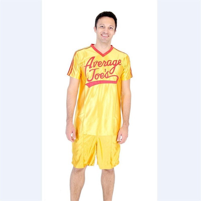 Adult Average Joe's Yellow Jersey Dodgeball: A True Underdog Story Cosplay Costume Takerlama (Ready To Ship)