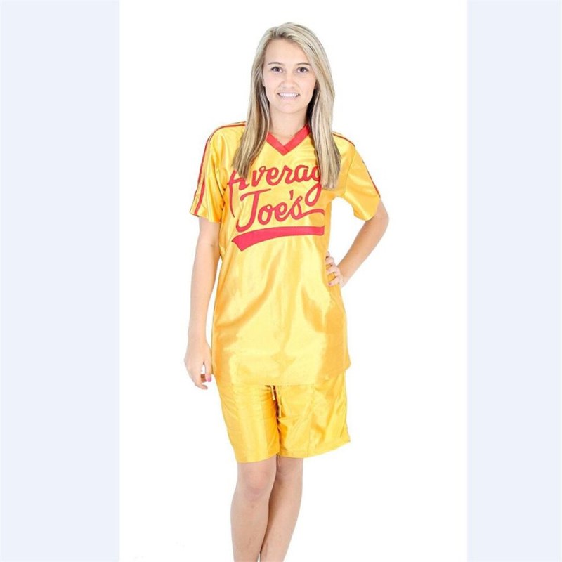 Adult Average Joe's Yellow Jersey Dodgeball: A True Underdog Story Cosplay Costume Takerlama (Ready To Ship)