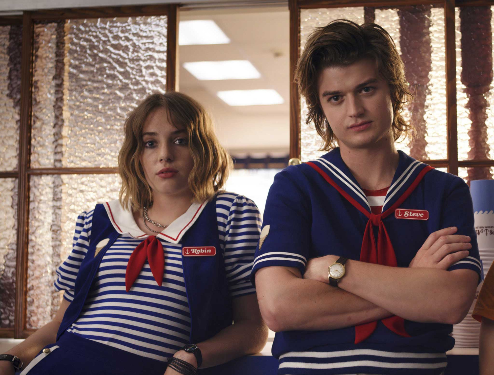 Stranger Things Season 3 Robin Scoops Ahoy Cosplay Costume For Adult