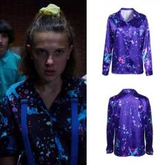Eleven Shirt Stranger Things Season 3 Purple 11 Cosplay Costume In Stock-Takerlama
