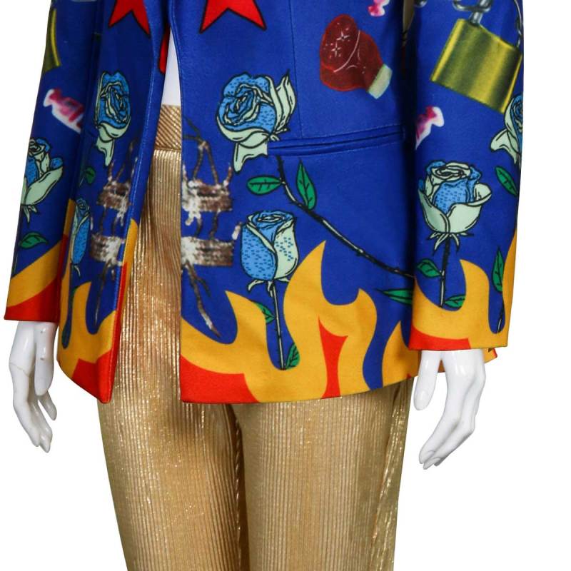 Birds of Prey Harley Quinn Cosplay Set Blazer Shirt Trousers for Women Female Joker Takerlama