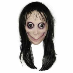 Scary Momo Challenge Halloween Mask With Long Hair The Ring Cosplay In Stock Takerlama