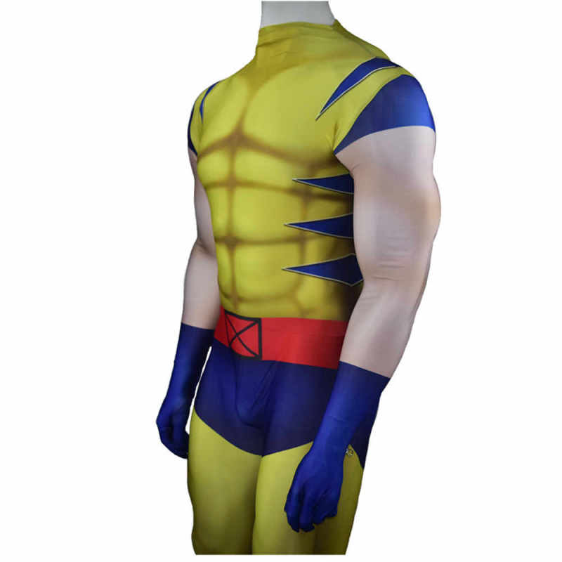 The Wolverine Logan James Howlet Cosplay Yellow Superhero Zentai Suit Movie