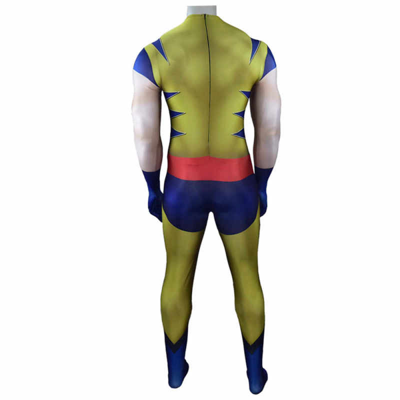 The Wolverine Logan James Howlet Cosplay Yellow Superhero Zentai Suit Movie