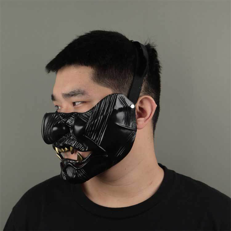 Ghost of Tsushima Mask Sakai Samurai Cosplay Half Face Mask
