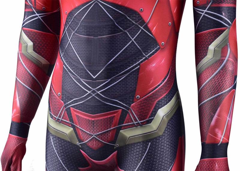 The Flash Costume Justice League Superhero Barry Allen Cosplay Zentai Suit