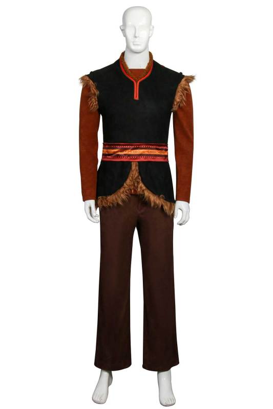 Disney Frozen 2 Kristoff Costume Halloween Cosplay Outfits Adult Men