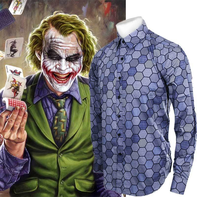 Heath Ledger Joker Cosplay Costume Batman The Dark Knight Shirt Tie (Ready To Ship)