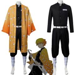 Adults Zenitsu Agatsuma Cosplay Costume