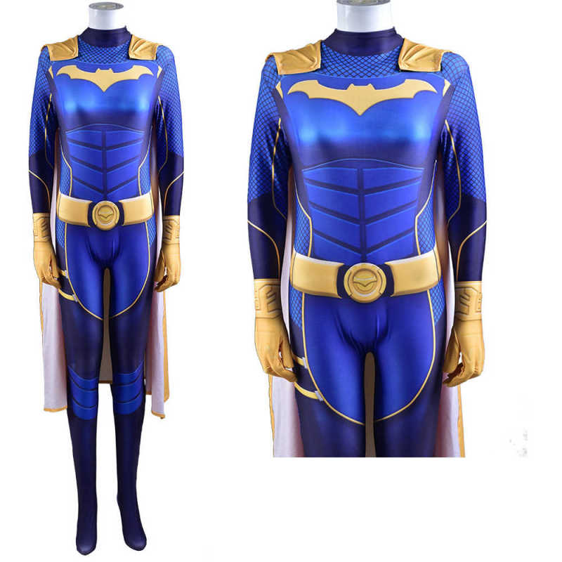Gotham Knights Batgirl Costume Superhero Cosplay Jumpsuit-Takerlama