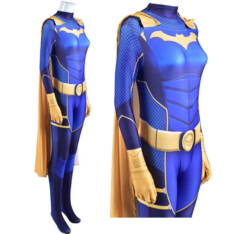 Gotham Knights Batgirl Costume Superhero Cosplay Jumpsuit-Takerlama