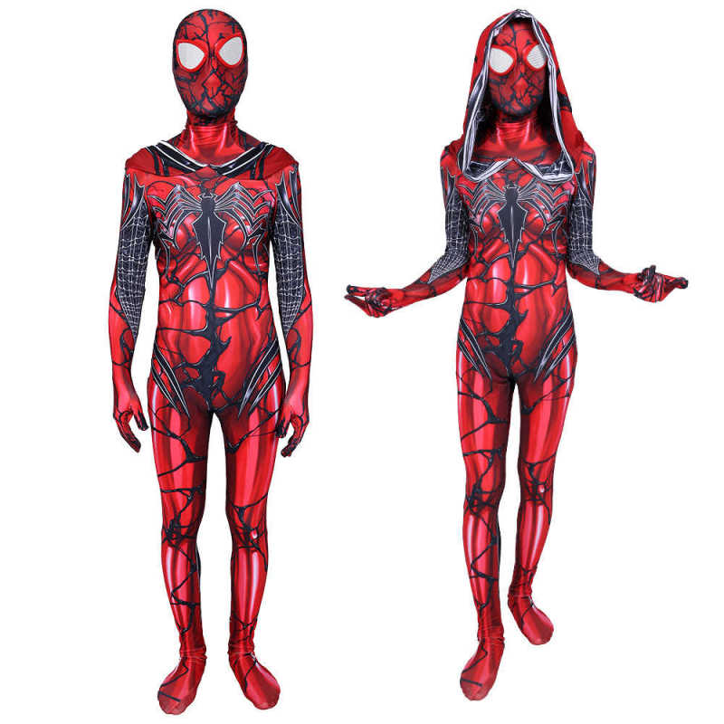 Gwen Stacy Carnage Symbiote Cosplay Costume Women Kids-Venom