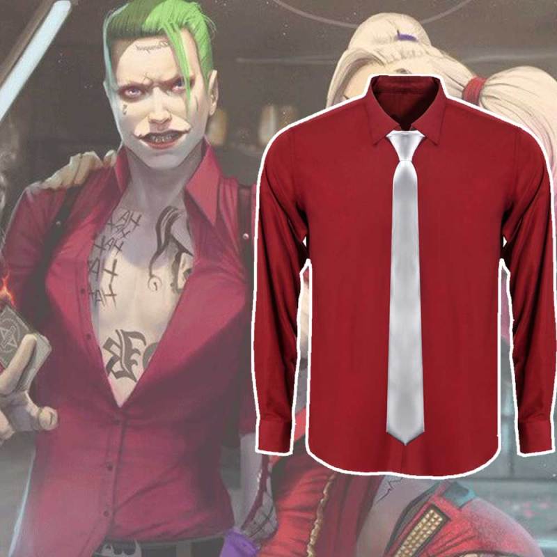 Jared Leto Joker Costume Suicide Squad Cosplay Shirt Coat Pants (Ready To Ship) Takerlama