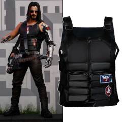 Cyberpunk 2077 Johnny Silverhand Samurai Cosplay Costume Waistcoat