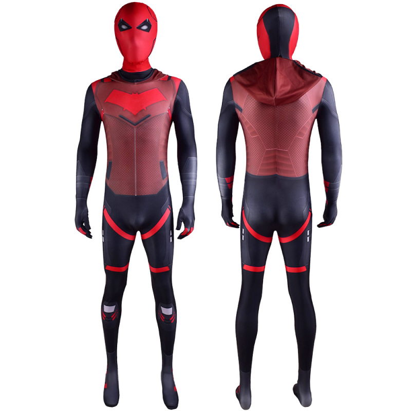 Game Gotham Knights Red Hood Jason Todd Body Suit Cosplay Costume