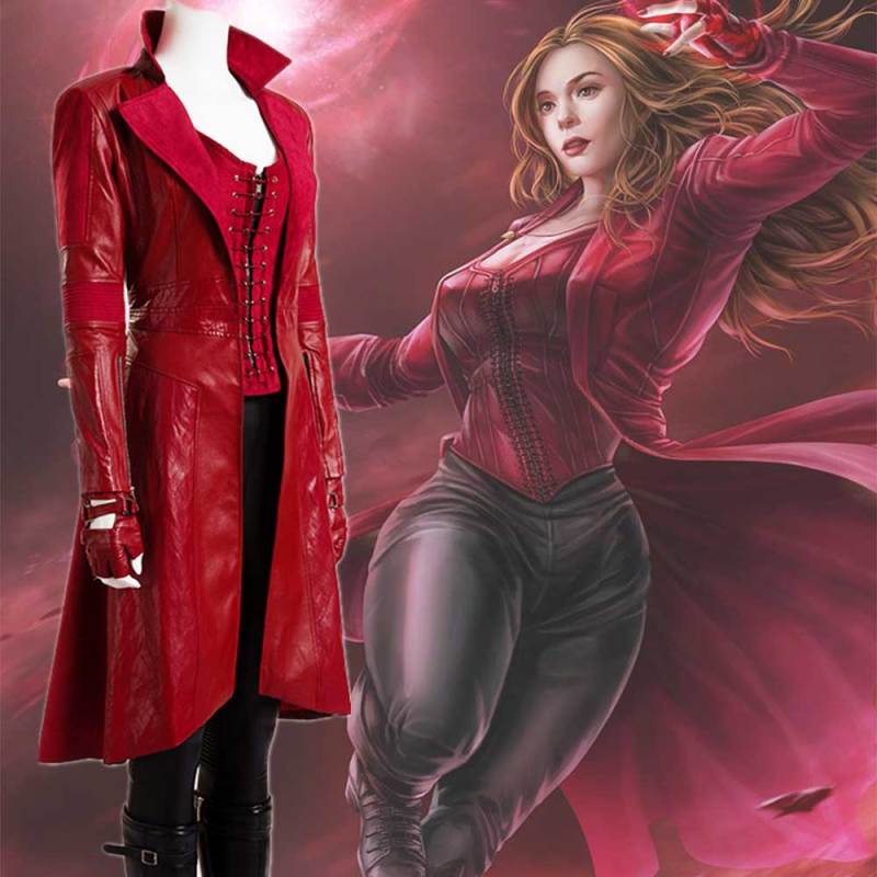 Scarlet Witch Wanda Maximoff Cosplay Costume Captain America Civil War In Stock