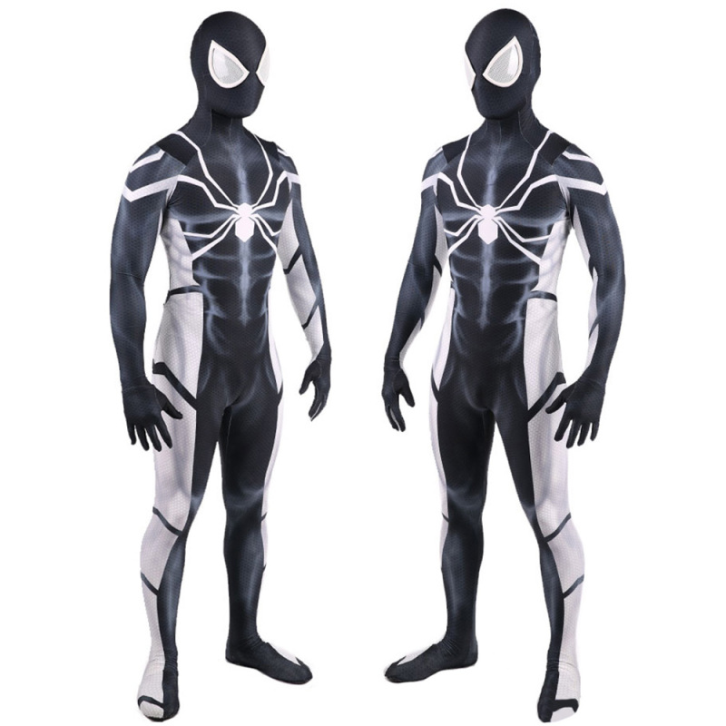 Spiderman Future Foundation Stealth Mode Suit Cosplay Costume Adult Kids