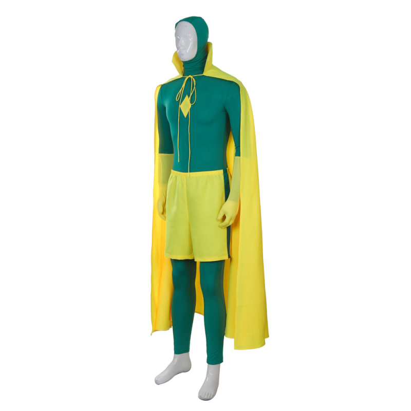 WandaVision Costume Superhero Vision Cosplay Jumpsuit Newest Full Set In Stock Takerlama
