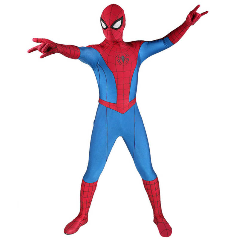 Spiderman PS4 Classic Suit Cosplay Costume Adult Kids
