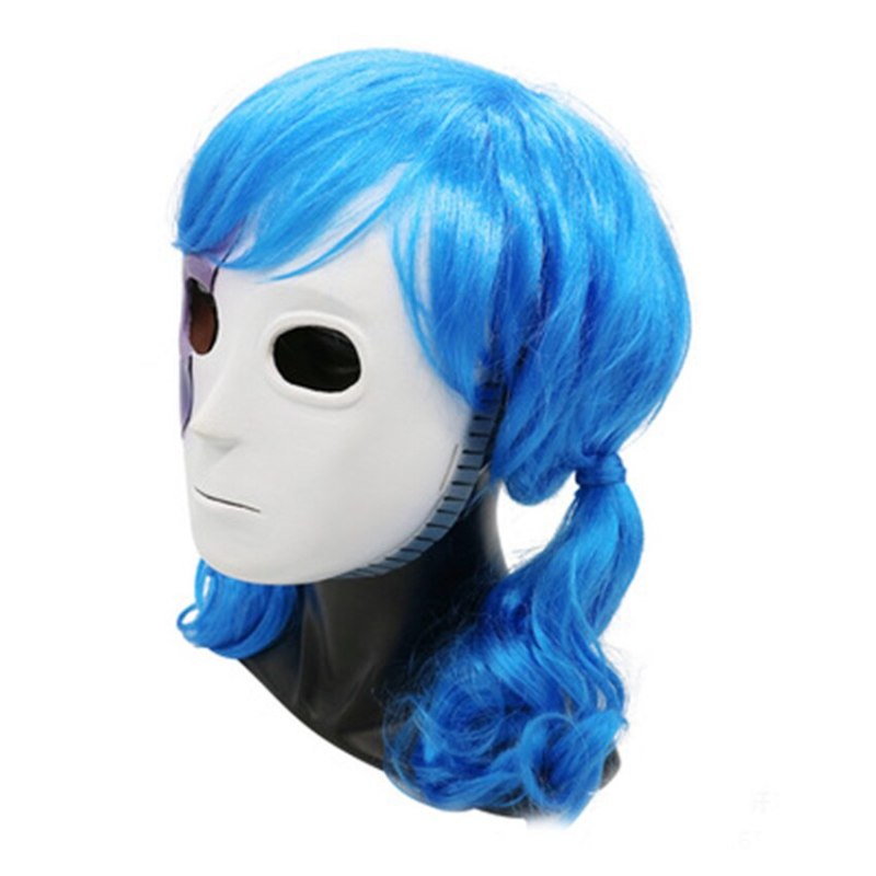 Sally Face Sal Fisher Latex Mask Wig Cosplay Accessory