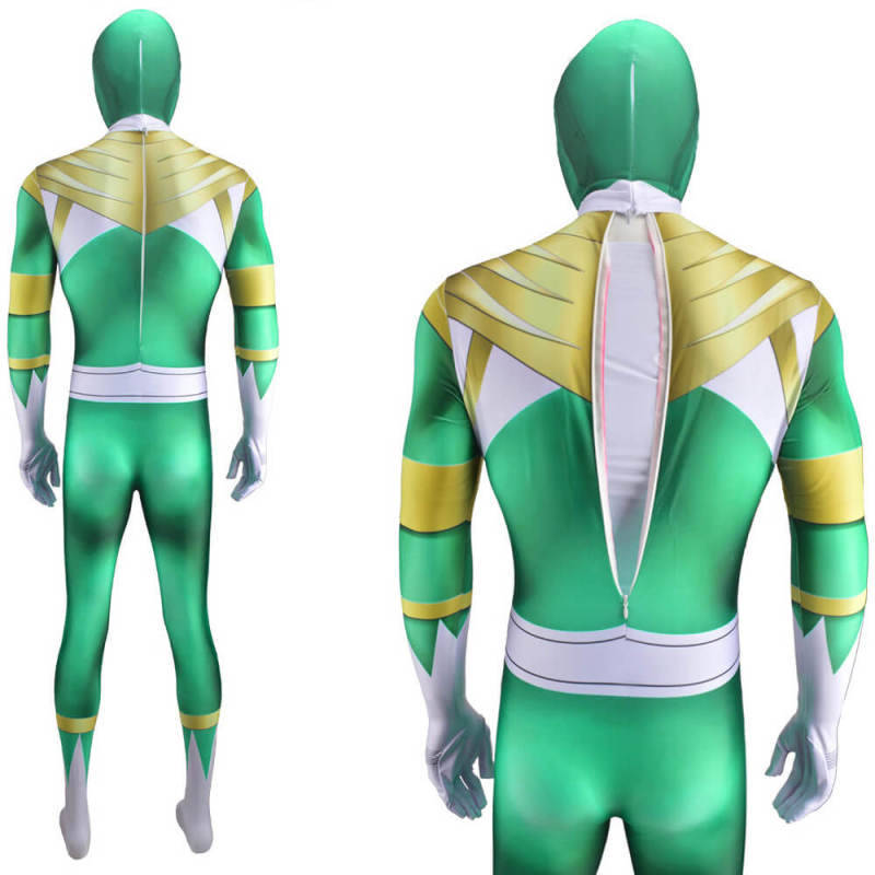 Power Rangers Green Ranger Tommy Oliver Cosplay Costume Adult Kids