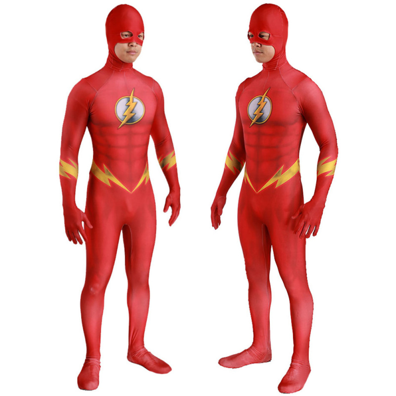 The Flash Speed Force Cosplay Costume Adult Kids