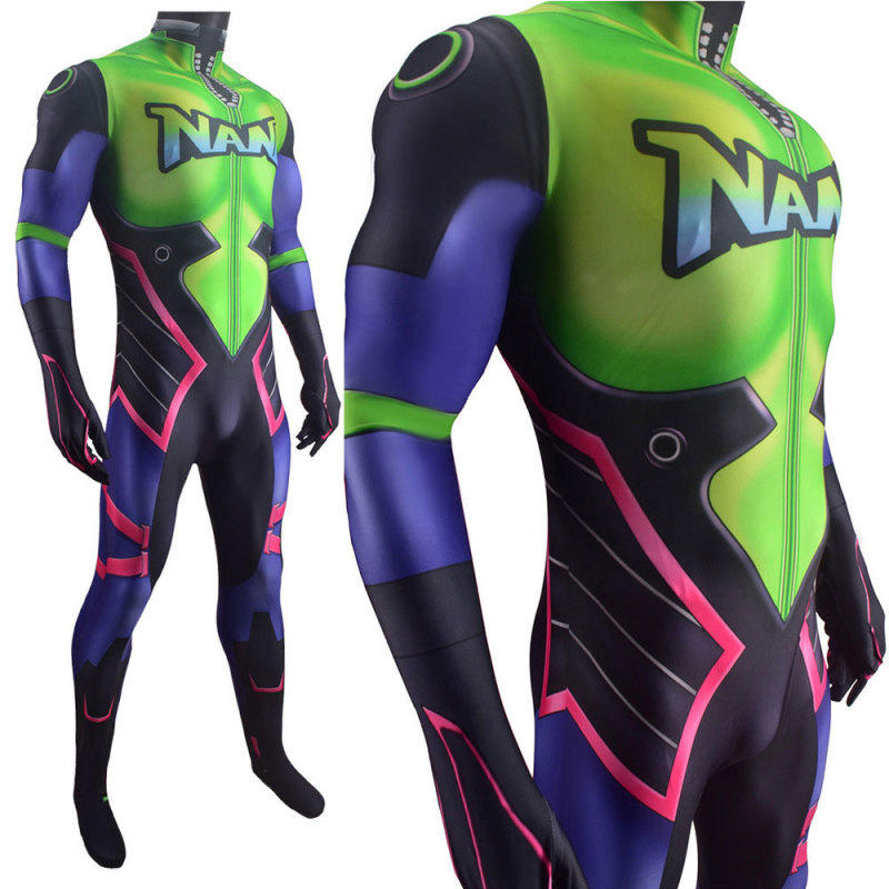 Overwatch DVA Nano Cola Skin Cosplay Costume Kids Adults