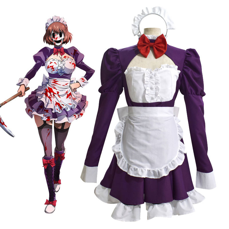 High-Rise Invasion Maid Mask Cosplay Costume Tenkuu Shinpan
