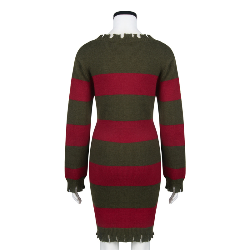 Freddy Krueger Sweater A Nightmare on Elm Street Female Halloween Cosplay Costume Takerlama (Ready to Ship)
