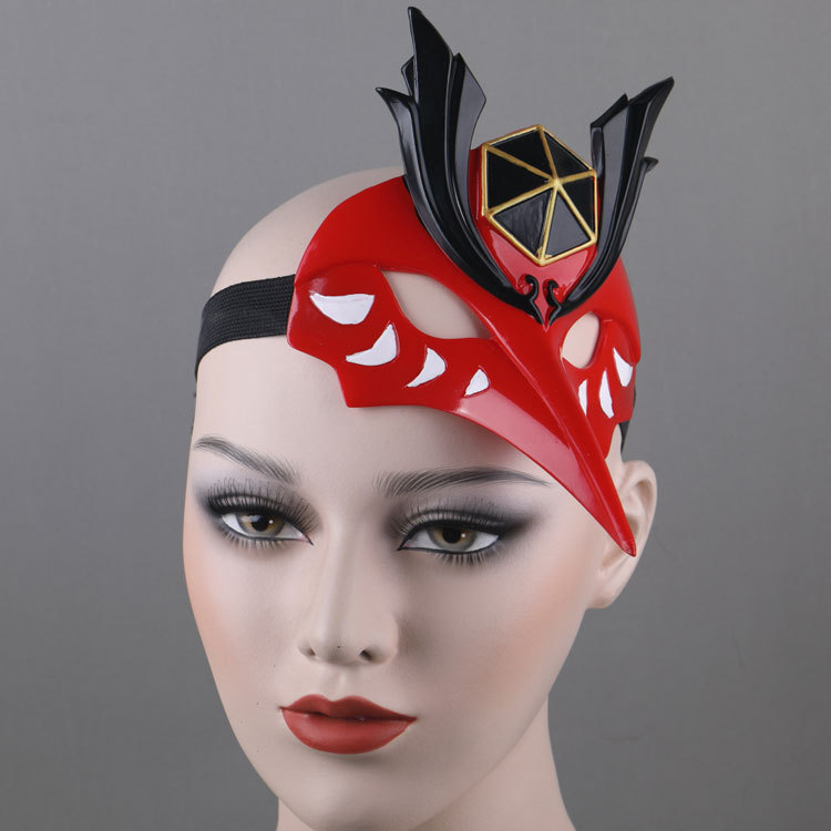 Genshin Impact Kujou Sara Headwear Mask Cosplay Props