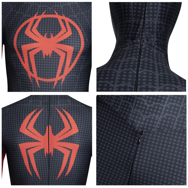 Spider-Man: Across the Spider-Verse Miles Morales Cosplay Costume Adults Kids Takerlama