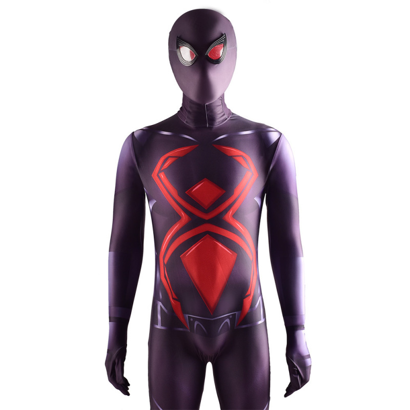 PS4 Marvel's Spider-Man Dark Suit Cosplay Costume Adults Kids