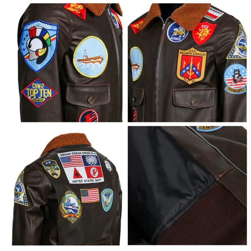 Top Gun 2 Cosplay Costume Maverick Pilot Aviator Jacket Tom Cruise (Ready To Ship)