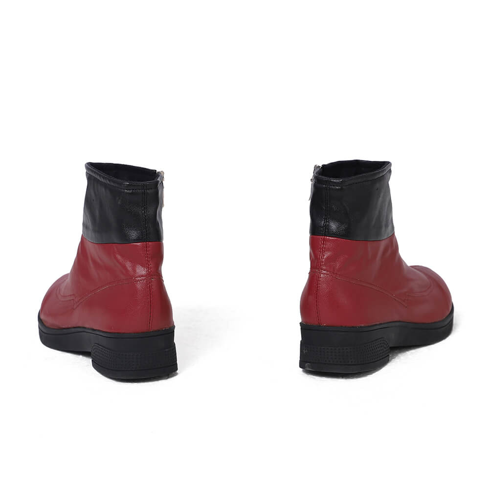 Deluxe Leather Captain Marvel Carol Danvers Cosplay Suit Shoes Helmet Takerlama
