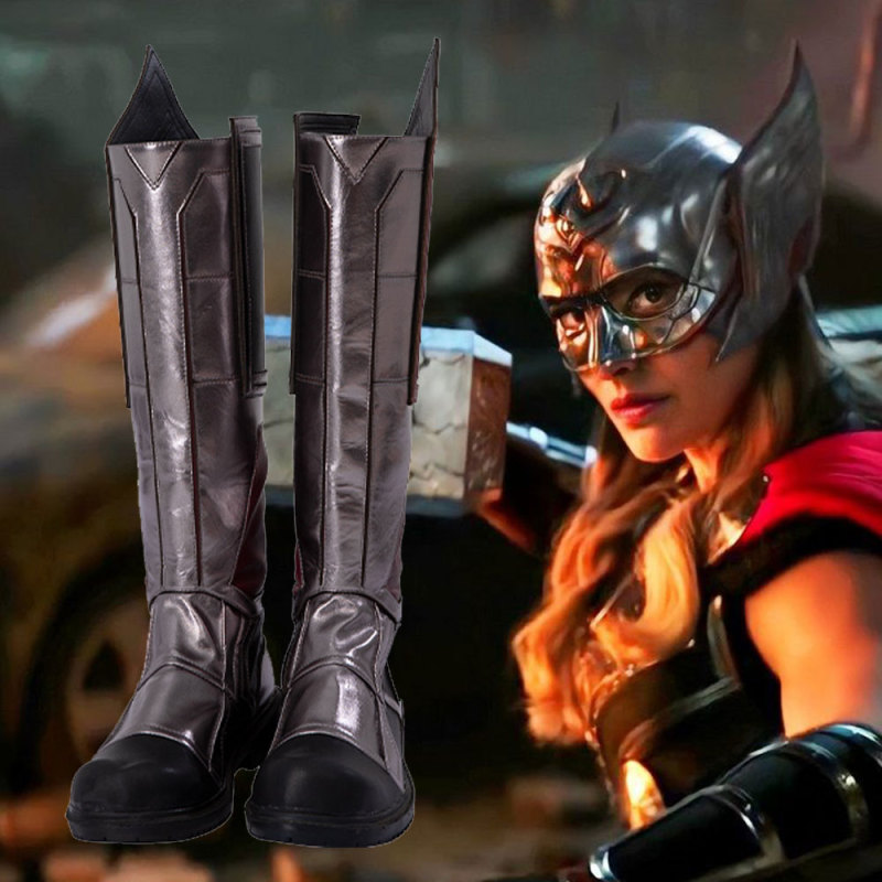 Jane Foster Costume Thor: Love and Thunder Mighty Thor Cosplay Costume Shoes Takerlama
