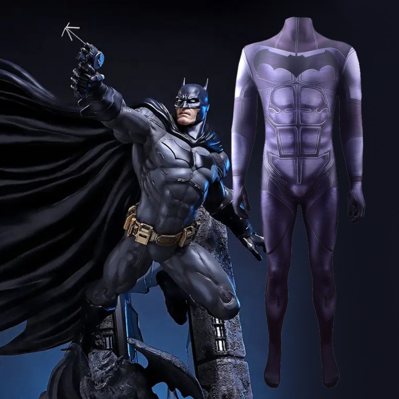 New Batman Bruce Wayne Cosplay Zentai Suit Kids Adults