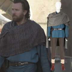 Obi Wan Kenobi Cosplay Costumes Jedi Master Tatooine Blue Disguise In Stock