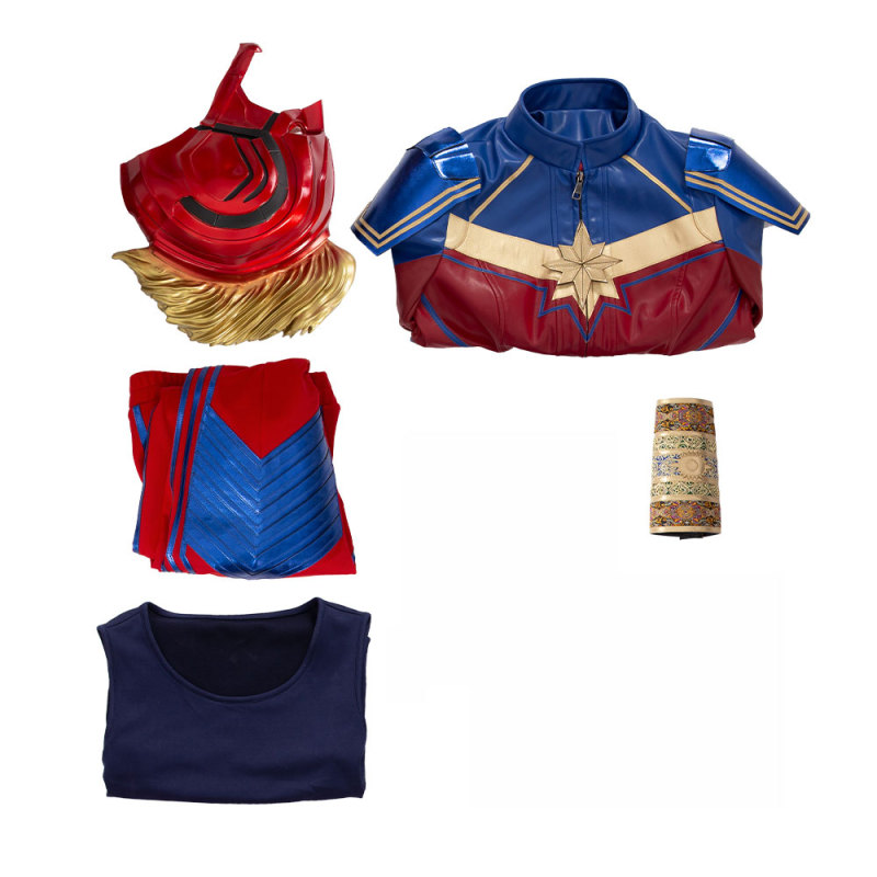 Ms. Marvel Kamala Khan Cosplay Costume Boots Helmet 2022 TV Takerlama