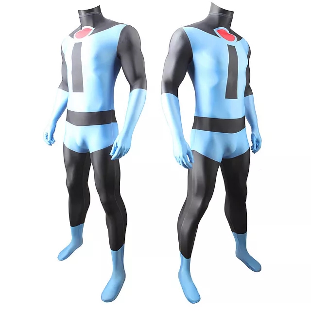 Takerlama Mr. Incredible Blue Suit Robert Bob Parr Cosplay Costume Adults Kids The Incredibles