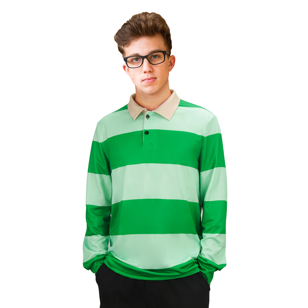 Steve Green Striped Shirt  Blue's Clues & You Cosplay Costume Adult Gift-Takerlama