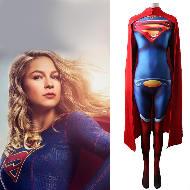 Supergirl Costume Man of Steel Kara Danvers Kara Zor-El Cosplay Bodysuit Women Kids -Takerlama