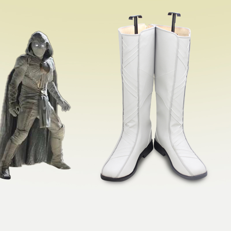 TV Moon Knight 2022 Marc Spector Cosplay White Boots Shoes Takerlama