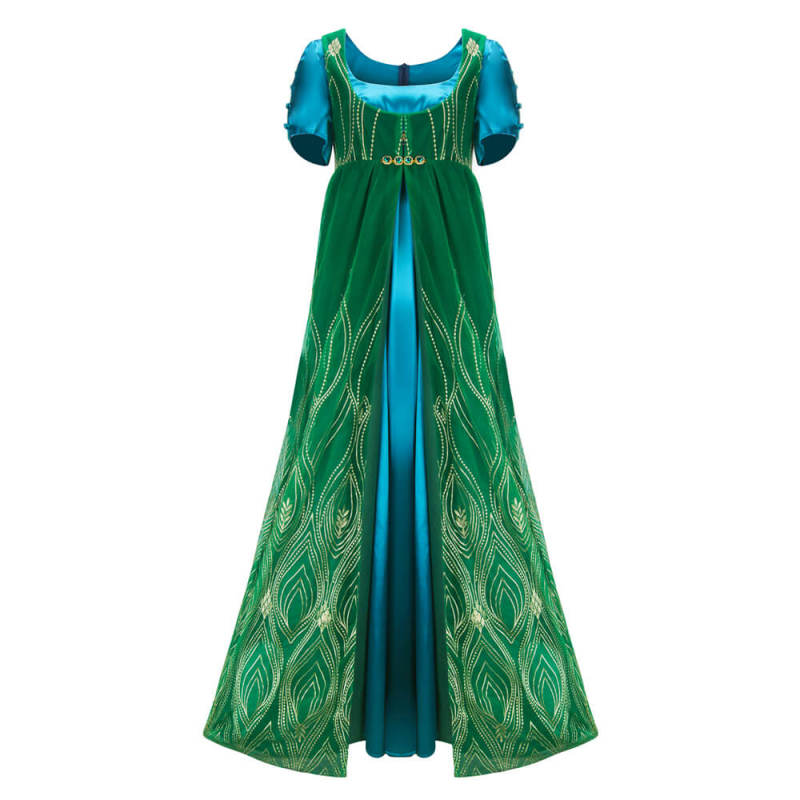 Kate Bridgerton Costume Bridgerton Season 2 Blue Green Cosplay Dress In Stock-Takerlama