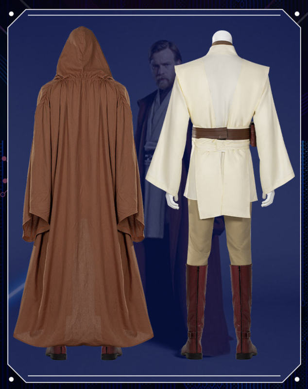 Obi-Wan Kenobi Costume Star Wars Jedi Cosplay Outfits Boots