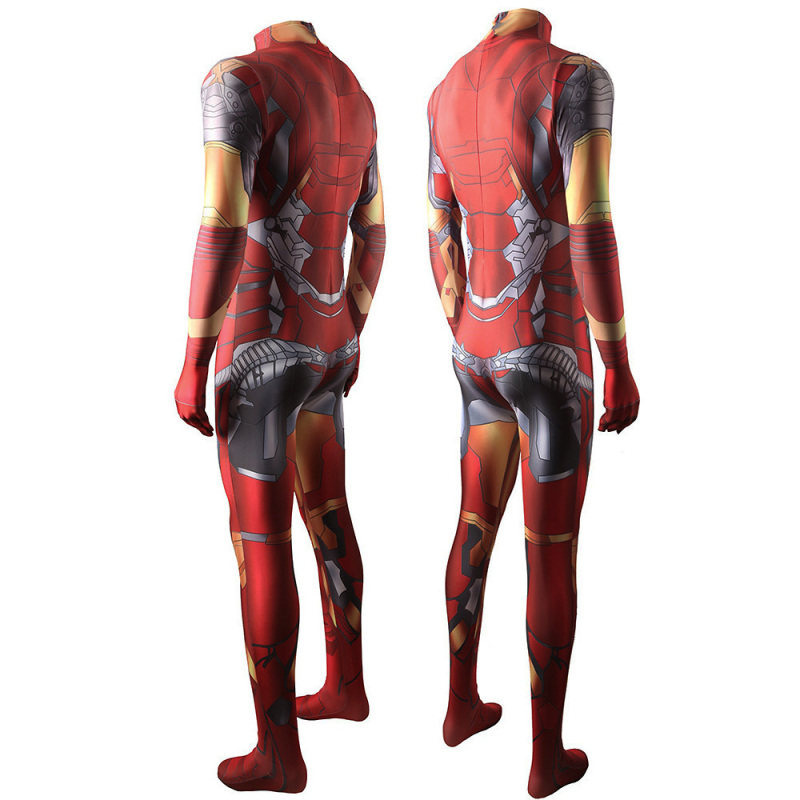 Iron Man Costume Tony Stark Jumpsuit Adults Kids