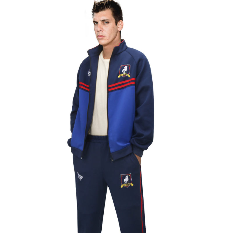 Ted Lasso Jacket Pants Hat Richmond AFC Cosplay Costume Jason Sudeikis Track Blue Jacket Pants (Ready To Ship) Takerlama