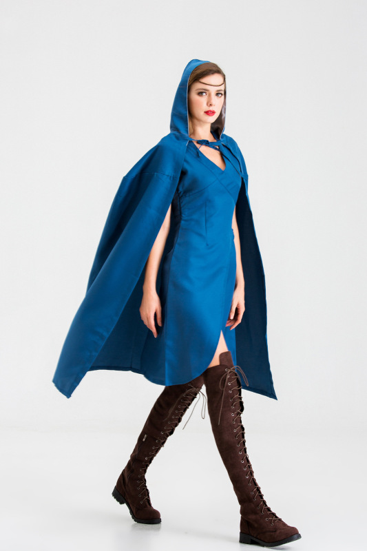 Game of Thrones Daenerys Targaryen Blue Dress  Mother Of Dragon Costume