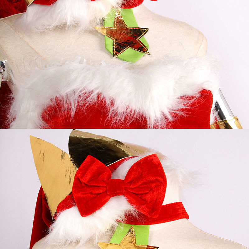 Ambitious Elf Jinx Christmas Cospaly Costume League of Legends  LOL
