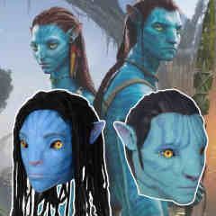 Avatar: The Way of Water Jake Sully Neytiri Cosplay Mask Adult